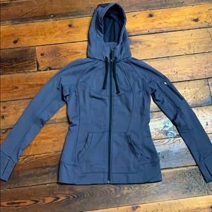 Athleta gray zip up hoodie